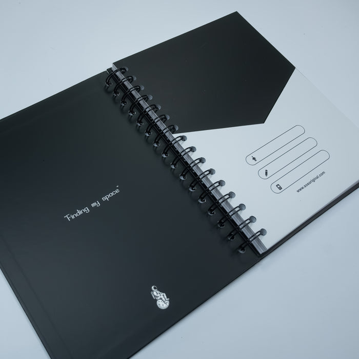 Cuaderno Negro Basic (Tamaño Estándar)