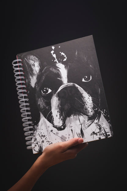 Cuaderno Bulldog Frances (Tamaño Grande)