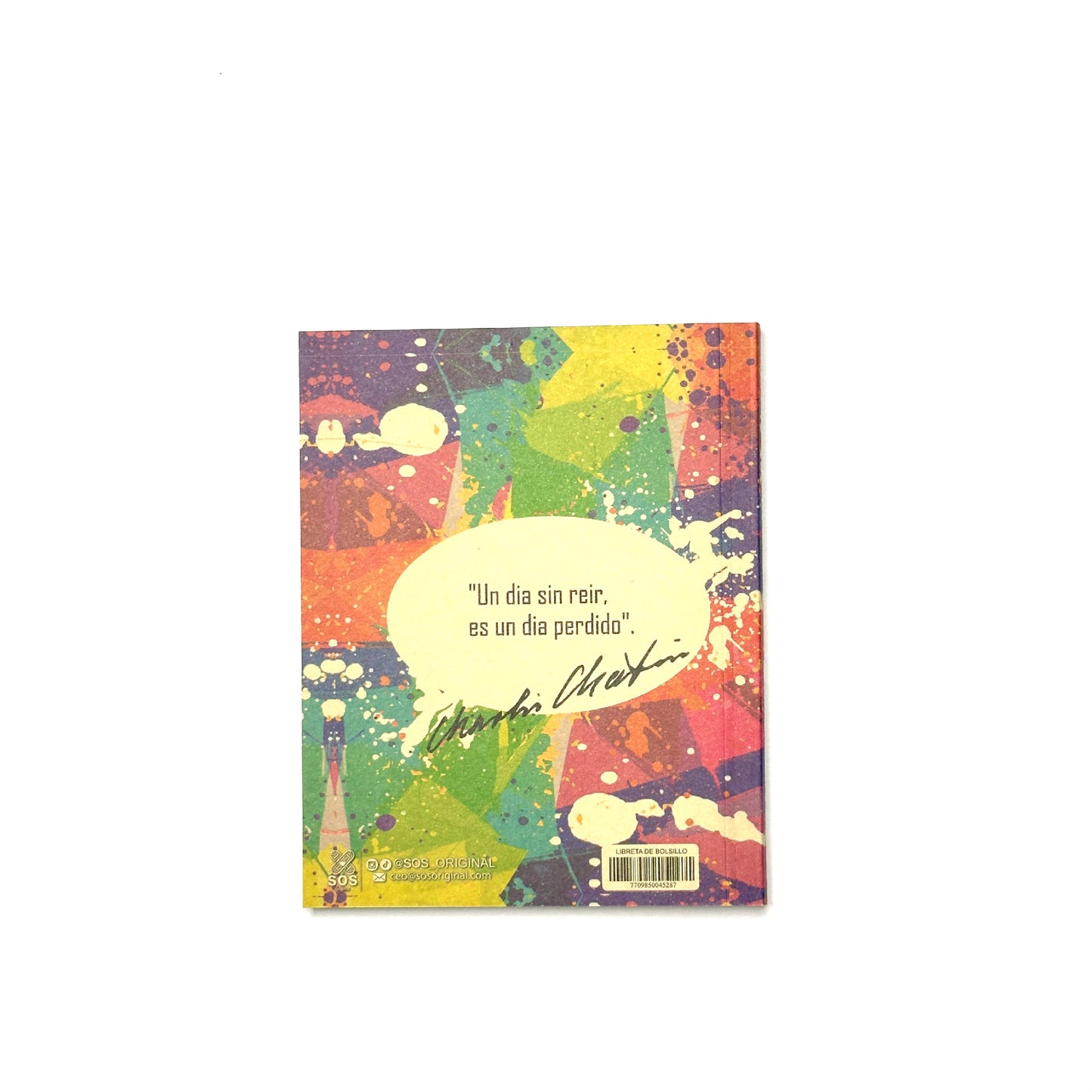 Libreta de bolsillo Charles Chaplin color