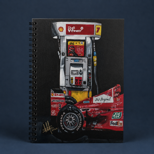 Cuaderno Formula 1 SOS Original 2026 - Vista frontal pasta dura diseño Ferrari
