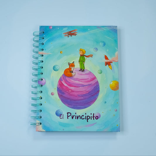 Cuaderno El Principito Pequeño SOS Original 2026 - Vista frontal tamaño estándar