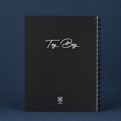 Cuaderno Toy Boy SOS Original 2026 - Detalle ilustración contraportada