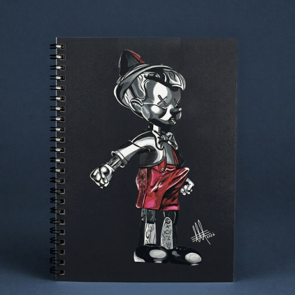 Cuaderno Toy Boy SOS Original 2026 - Vista frontal pasta dura diseño exclusivo